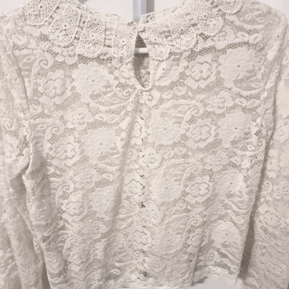 🎀Jealous Tomato lace blouse in cream/ivory - Picture 3 of 3